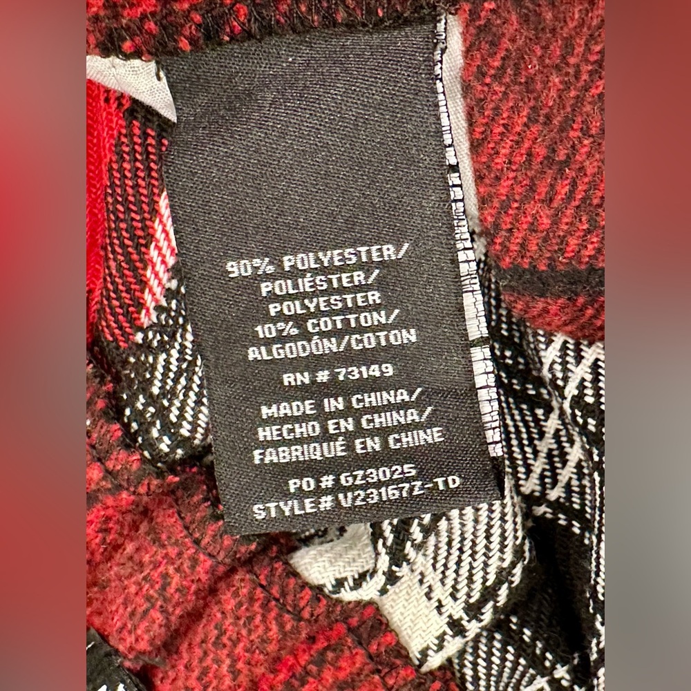 Red & Black Plaid Jogger Pants - Women's Track Pants - Picture 4 of 6